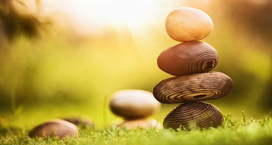 Natural background of balance and harmony, natural stones made o